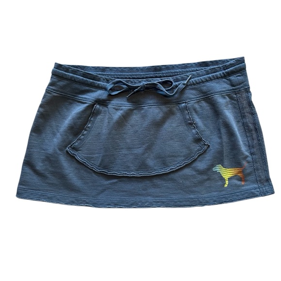 PINK Victoria's Secret Women's Blue‎ Mini Skirt Y2K - Picture 2 of 5